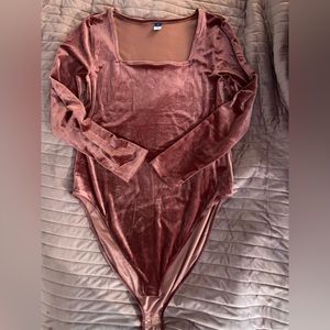 Old Navy Velvet Square Neck Body Suit